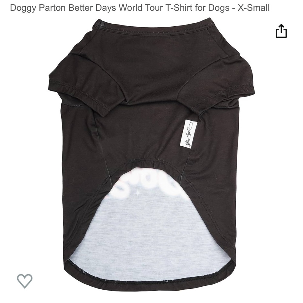Dolly Parton Doggy Parton "Better Day World Tour" T-shirt for Dogs Size XS NWT - Picture 2 of 10